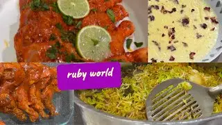 Ruby kya kitchen main lazawab tandoori chicken banayi#recipe #trending