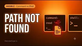 Ansible Command vs Shell: Command failed 'No such file or directory'
