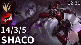 Shaco Jungle vs Hecarim - Ranked Master - Patch KR 12.21