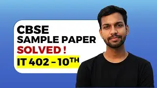 IT 402 Sample Paper 2025 -26 Solved || Class 10 CBSE || Full Paper Solution || IT 2026 Sample Paper