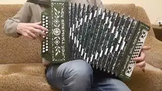 Гармошка Тульская 301м зелёная