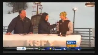 KSFY News Snow Sculpture