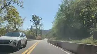 Driving New River Road Near Hinton West Virginia.Tourangie.com #tourangie #roadtrip #history
