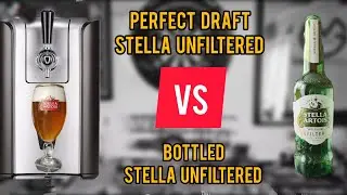Stella unfiltered 5% perfect draft Vs Stella unfiltered 5% bottle - comparison - review No. 1464