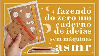 CADERNINHO COM COSTURA SIMPLES | passo a passo asmr