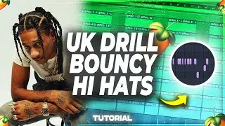 UK Drill Breakdown 2.0: How To Make Bouncy Drill Hi Hats! (FL Studio 2023) Part 1