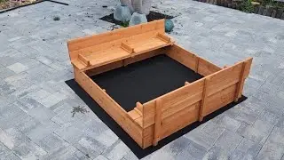 VEVOR Wooden Sandbox with Foldable Benches - Perfect Backyard Play for Kids! - Review