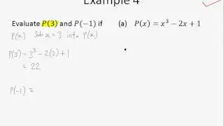 A Maths Chap 4.1 Polynomials - Example 4 and 5