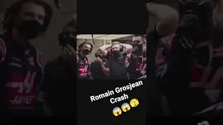 Romain Grosjean crash 