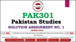 PAK301 Assignment 1 Solution Spring 2023 l PAK301 Assignment 1 Solution 2023 @RaiseForSuccess