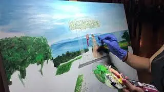 Live Wedding Painting. California. The Stolen