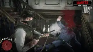 Red Dead Redemption 2 - Arthur Morgan Bastille Saloon MAX BOUNTY BATTLE!!