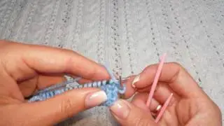 Узор - ёлочка спицами на моём кардигане!