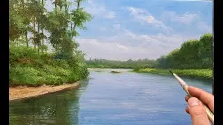 Painting a landscape with oil  Vugar Mamedov   