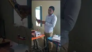 STEM Lab @School - Teacher Demonstrating Model of Electric Bell