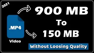 Compress Large File to Small without Losing Quality!!!! 1GB to 150MB📂📂