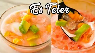 Resep Es Teler Alpukat Nangka dan Cocopandan - Seger banget!