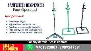 Sanitizer dispenser foot operated at very cheap price