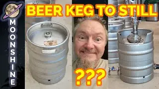 Converting a beer keg into a home distillation boiler