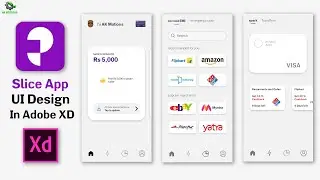 Slice App Design In Adobe XD | How to make UI Designs | E Commerce App Design Adobe XD