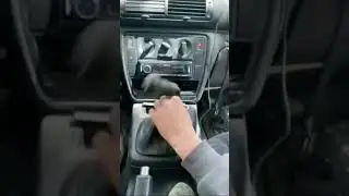 Car with Floppy Gear Shifter, Zoom in from the Back. Car Needs the Blue Pill