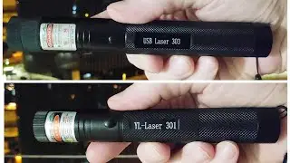 USB 303 Laser Pointer 5mW Vs 301 YL-Laser Pointer 5mW - Beam Range Test