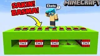 PRESSING THIS BUTTON WILL EXPLODE! 🧨 (Minecraft TNT Challenge) | Eksto Ömer