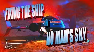 Starting No Man's Sky BEYOND - 02 - Repairing Your Ship at the Start (And a Runaway Rock)