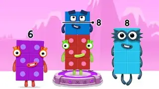 Numberblocks Learning Academy #31 - Numberblocks 6 8 10 - Numberblocks Magic Run - Numberblocks Game