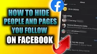 HOW TO HIDE PEOPLE AND PAGES YOU FOLLOW ON FACEBOOK 2024