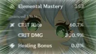300.9% CRIT DMG NAHIDA