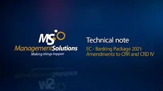 Technical note on regulation: Banking package 2021