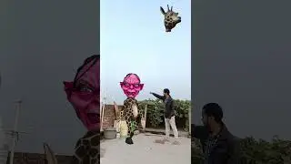 Human jiraff head set VFX video #Shorts #vfx