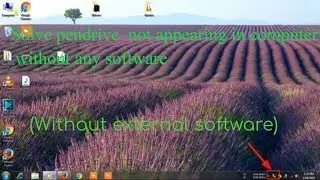 How to fix Pendrive is not appearing in computer how to fix pendrive is not showing in computer how