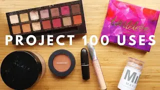 PROJECT 100 USES // A NEW project pan intro 2020 // Using my makeup 100 times!