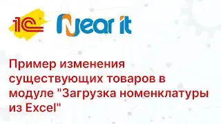 Пример изменения существующих товаров в модуле "Загрузка номенклатуры из Excel"