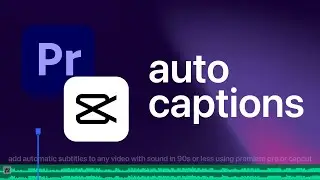 Add Subtitles to Videos in Seconds | Auto-Caption on Premiere Pro + Capcut