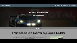 Responsive car website using html & materialize css