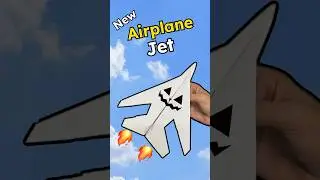 Amazing jet paper plane that flies very far | how to make a paper airplane