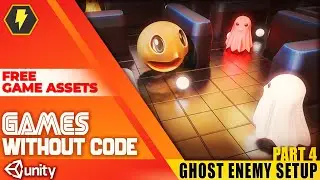 Enemy Ghost WITHOUT CODE! -  [Unity Bolt tutorial] - Unity Pac-man 04