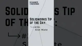 Slot Mate in Solidworks - Tip of the Day #38
