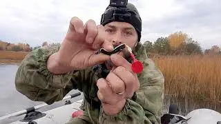 Ловля щуки в траве на спининг в октябре...