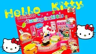 Unboxing Hello Kitty Turning Sushi Bar Toy ハローキティ