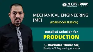 GATE 2021 MECHANICAL ENGINEERING[ME] - DETAILED SOLUTIONS FOR PRODUCTION | FORENOON SESSION