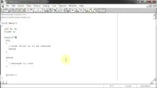 C++ Exception Handling