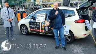 Demo gegen den Wegfall des Taxistandplatzes am Berliner HBF - Richard Leipold (BTV)