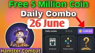 Hamster Kombat Combo Card 26 JuneHamster Combat Daily Combo 5 MillionCoin | Trading App