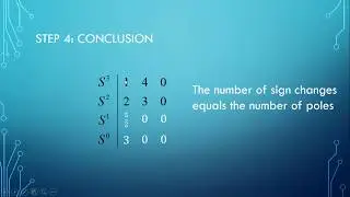 Routh Hurwitz Stability Criterion Basic Worked Example