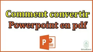 Comment convertir powerpoint en pdf