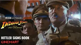 INDIANA JONES AND THE LAST CRUSADE (1989) | Hitler signs the book | Berlin book burning Scene 4K UHD